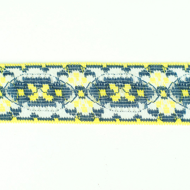 Yellow & Navy Lace, 50m