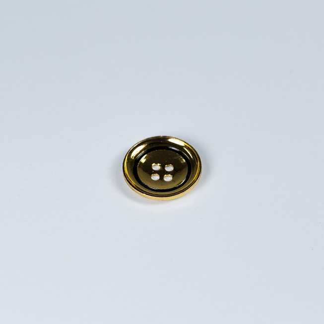 26L, 4-Hole Gold & Black Button, 200pcs