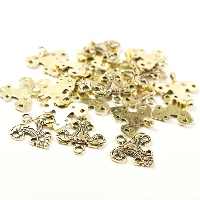 Butterfly Clasps, 10 Pairs