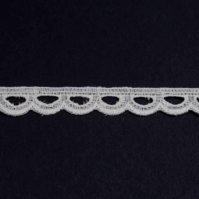 15mm Vintage Cream Broderie Anglaise Edging, 27m