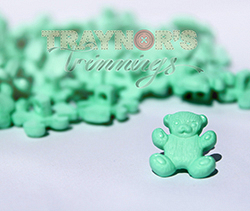 Novelty Teddy Bear Childrens Buttons, 100pcs