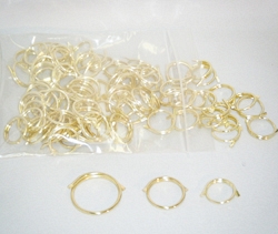 Brass Split Rings, 50pcs