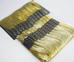Metallic Embroidery Skeins, 8 Skeins