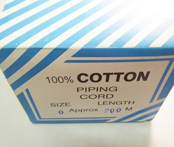 White Soft Piping Cords Boxed