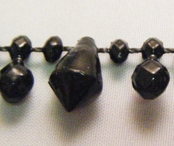 Faceted Drop Strung Beads