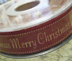 Vintage Merry Christmas Ribbon, 20m