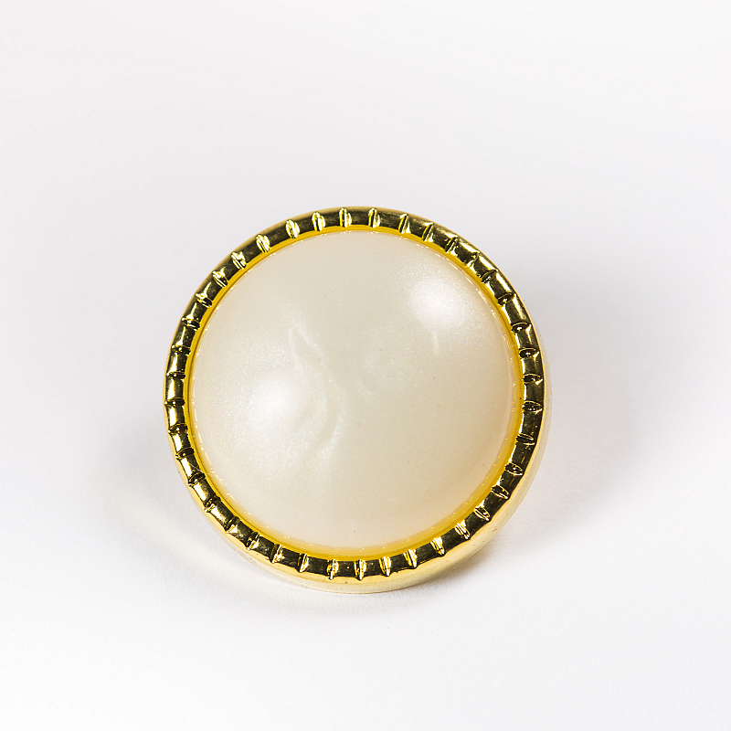Shank Button Gold Rim Fabians Haberdashery & Trimmings | Fastenings | Buttons | Gold Rim ...