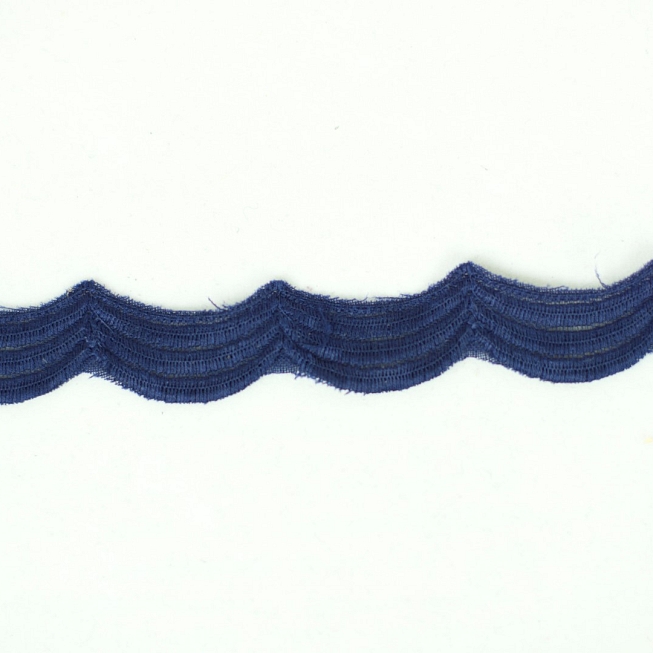 15mm Vintage Navy Guipure Lace, 45m