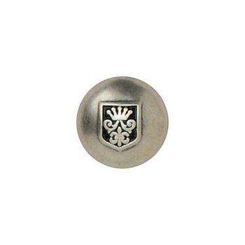 Silver Military Dome Button, 25pcs