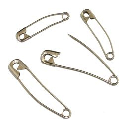 Curved Safety Pins - Box of 144