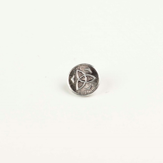 18L Silver Shank Button, 25pcs