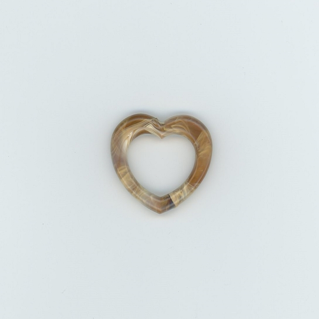 30mm Imitation Horn Heart Buckle
