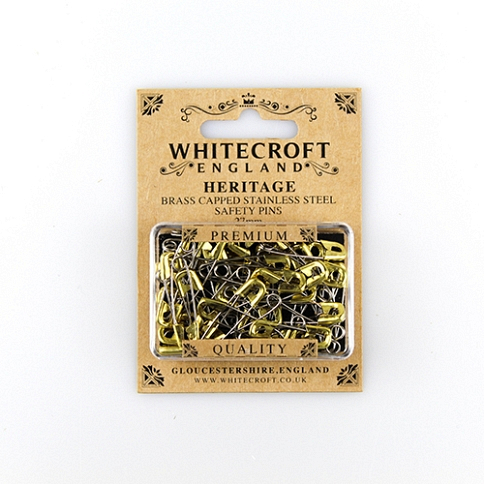 Heritage Brass Safety Pins - 10 Cards