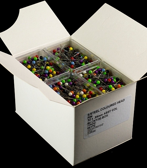 Colour Headed Pins