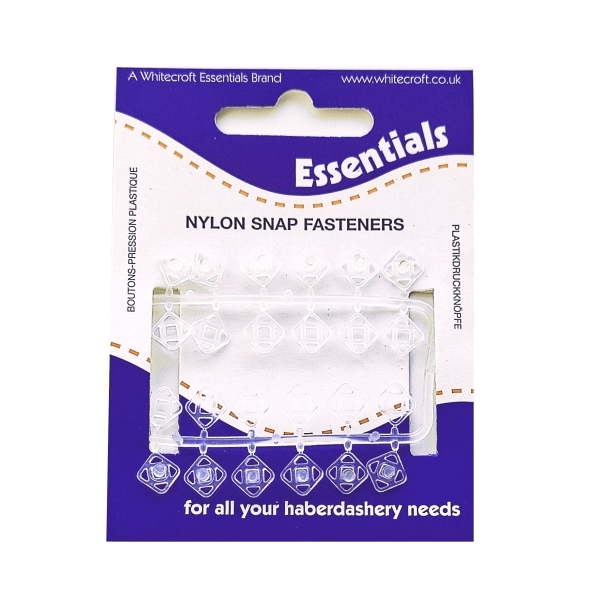 6mm Clear Nylon Snap Fasteners