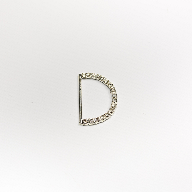 25mm Diamante D Ring