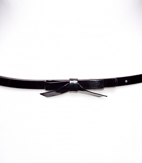 Black Skinny Waist Belt