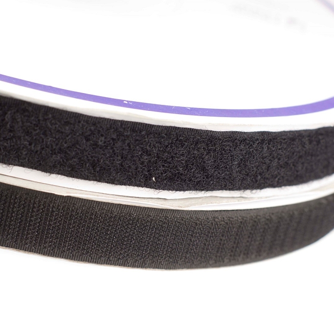 20mm Black Sew-on Velcro, 25M