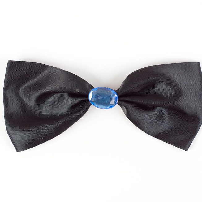 Black Bow Tie (Blue), 10pcs