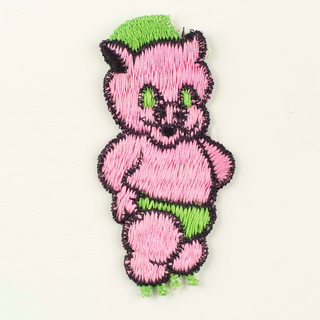 Pink Teddy Patch, 5pcs