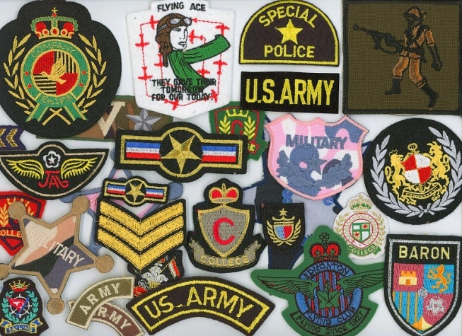Assorted Military Styles Motifs, 25pcs