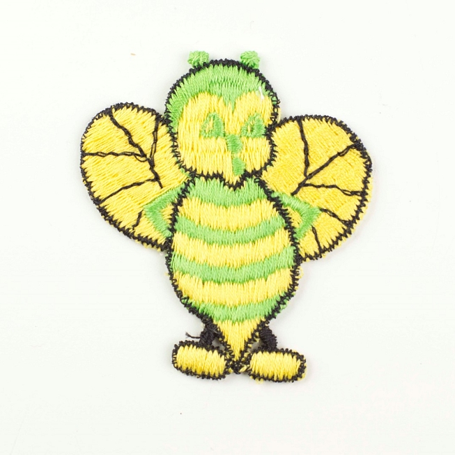 Yellow Bee Patch, 5pcs