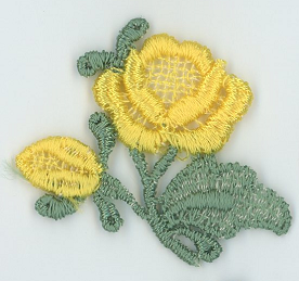 Small Rose Motifs, 10pcs