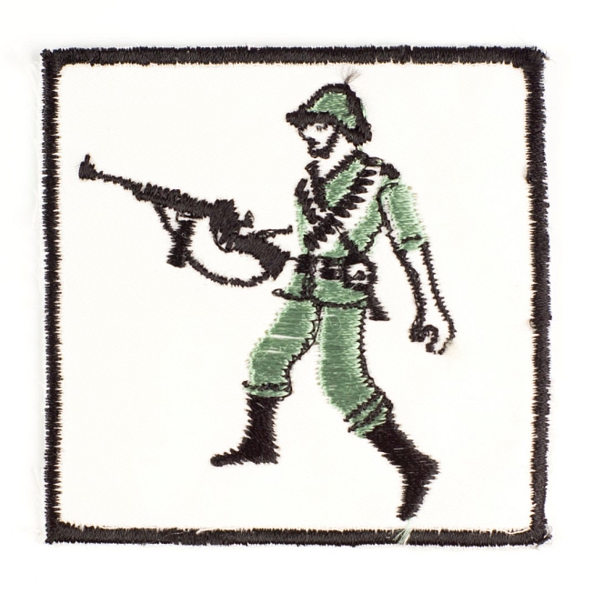 Vintage Soldier Patch, 5pcs