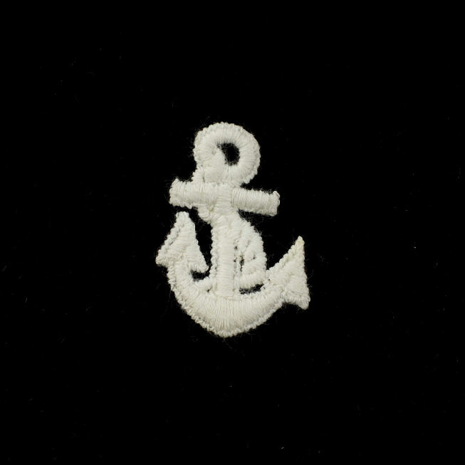 Small White Anchor Patch, 12pcs