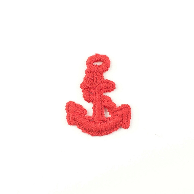 Small Red Anchor Patch, 12pcs