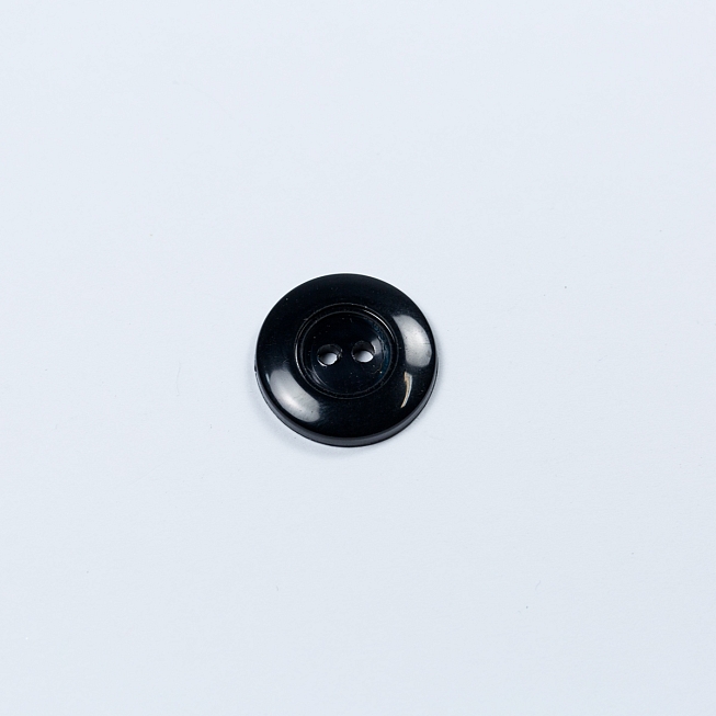30L 2-Hole Black Buttons, 100pcs