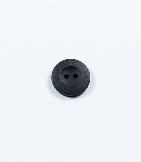 28L 2-Hole Black Matte Button, 100pcs
