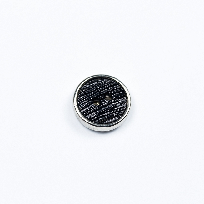 Metallic Rim Fancy Button, 100pcs