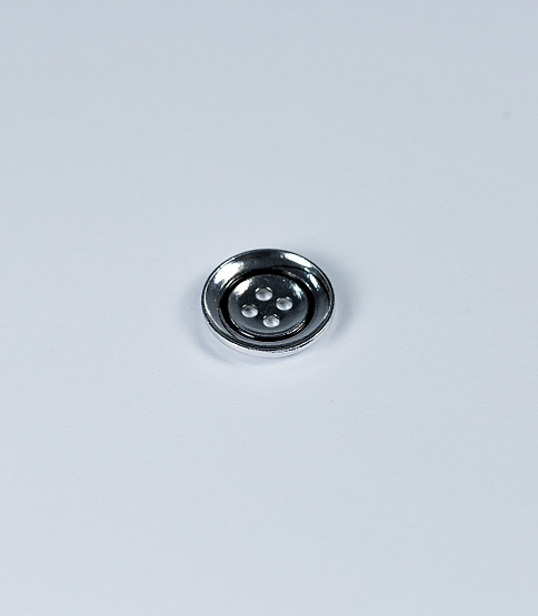 30L, 4-Hole Silver & Black Button, 200pcs