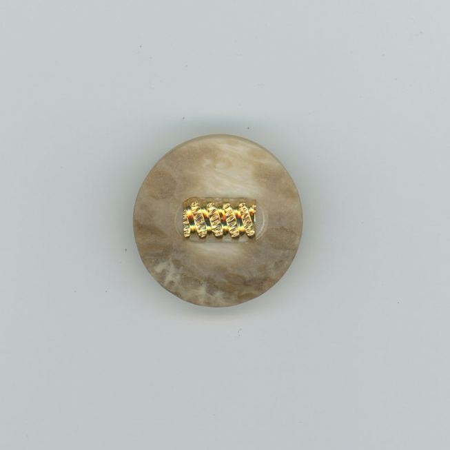 40L Imitation Stone Gold Button, 25pcs