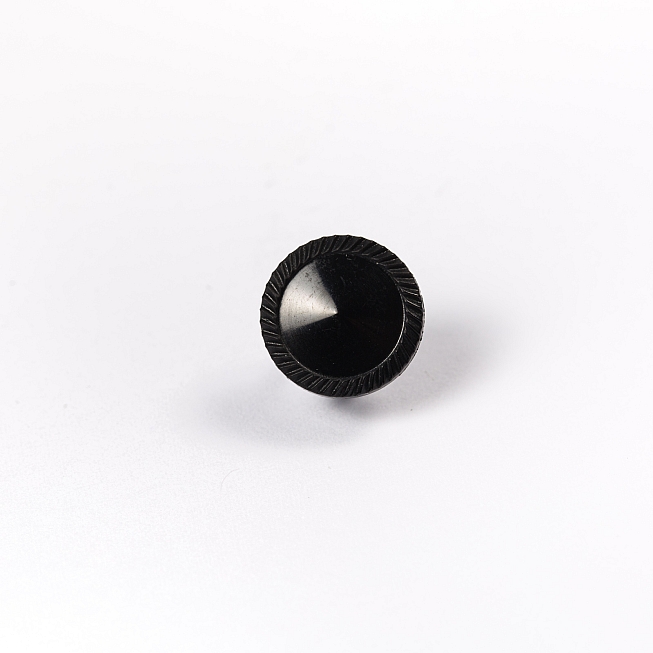 18L Black Shank Button, 100pcs