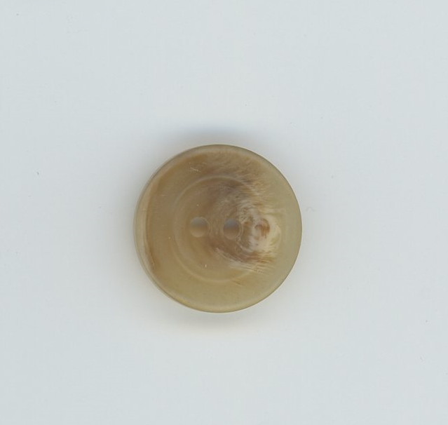 32L 2-Hole Horn Button, 25pcs