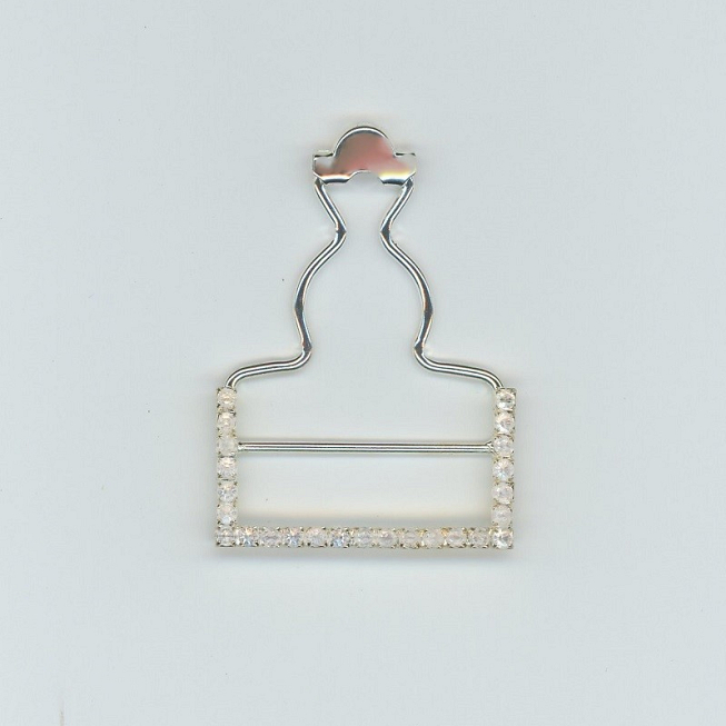 Rhinestone Dungaree Brace Buckles, 10pcs