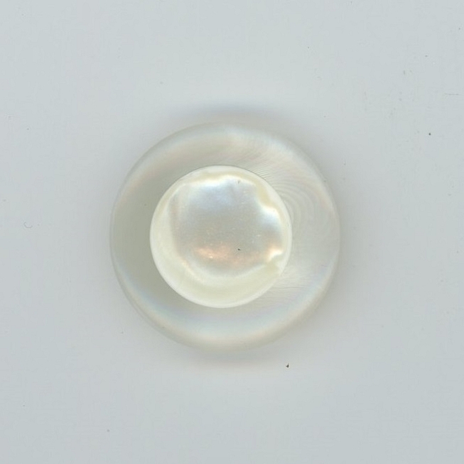 Vintage Flat Top Pearl Button, 25pcs