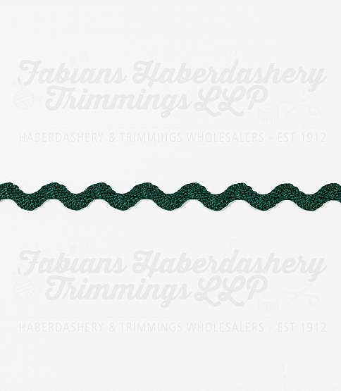 10mm Forest Green Ric Rac, 50m