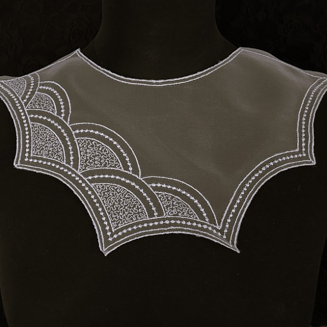 Vintage Organza Neckline