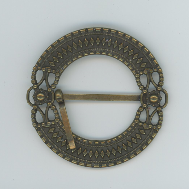 40mm Antique Design Round Buckle