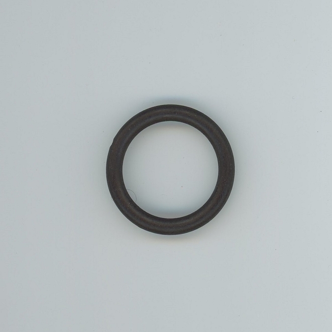 30mm Round Matte Black Ring Buckle