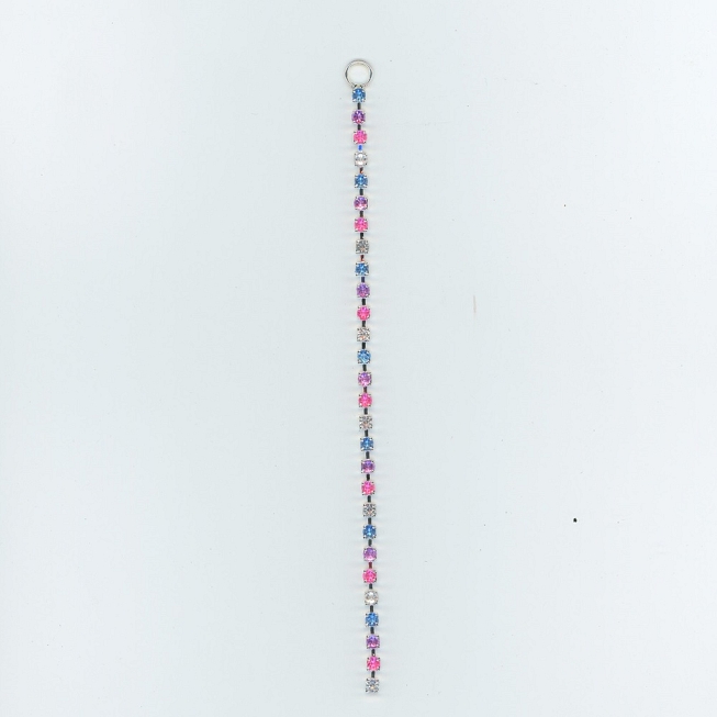15cm Pastel Rhinestone Chain Link, 10pcs