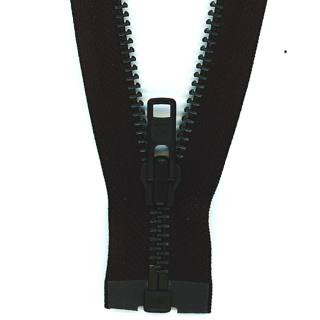 Black No.8 Chunky Teeth Open-End Zip (9