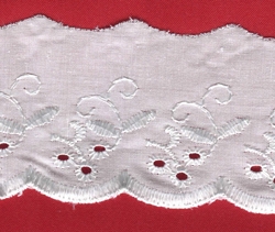 Flat White Broderie Anglaise, 27.4m