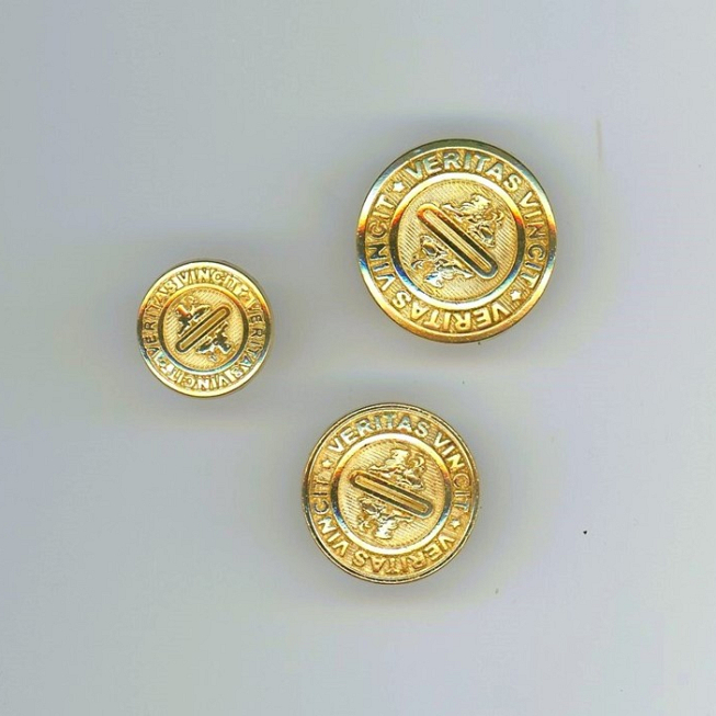 Gold Vincit Buttons, 25pcs