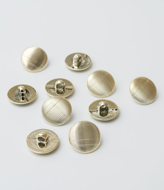 ABS Lt Gold Imitation Buttons, 25pcs