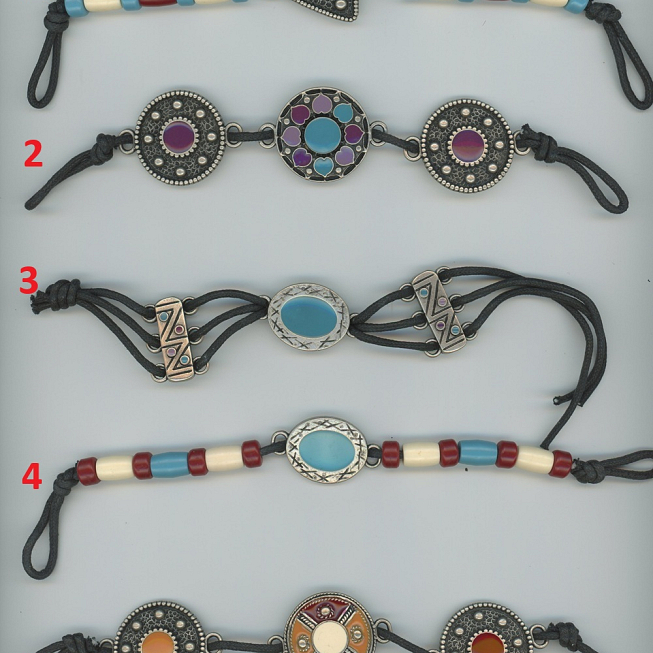 Silver Metal Charms on String