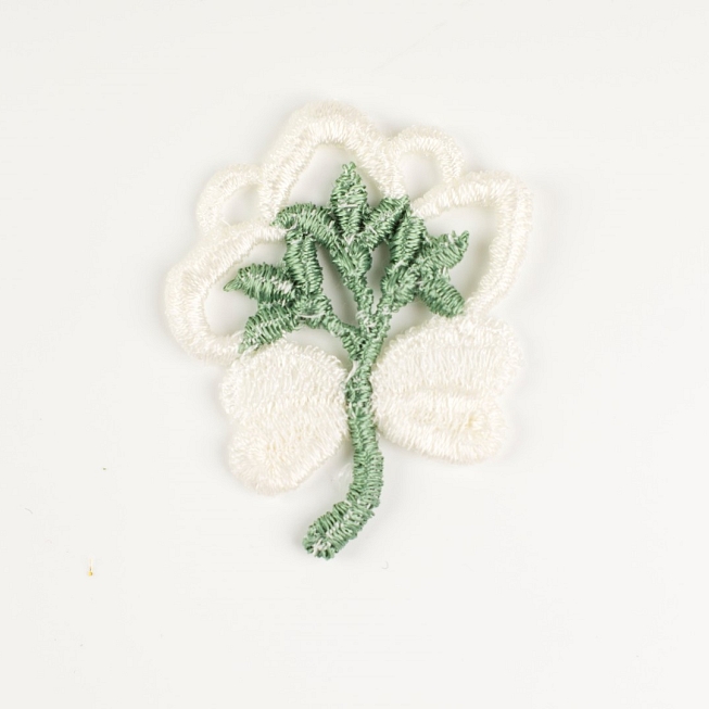 White flower Guipure Applique, 5pcs